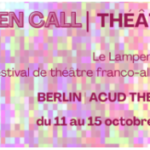 Appel  à projet : Festival de théâtre Le Lampenfieber